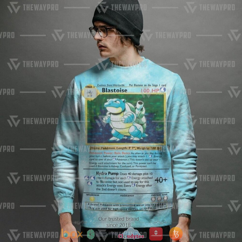 Blastoise Pokemon Sweater 2 Pokemon Blastoise Christmas Sweater 1