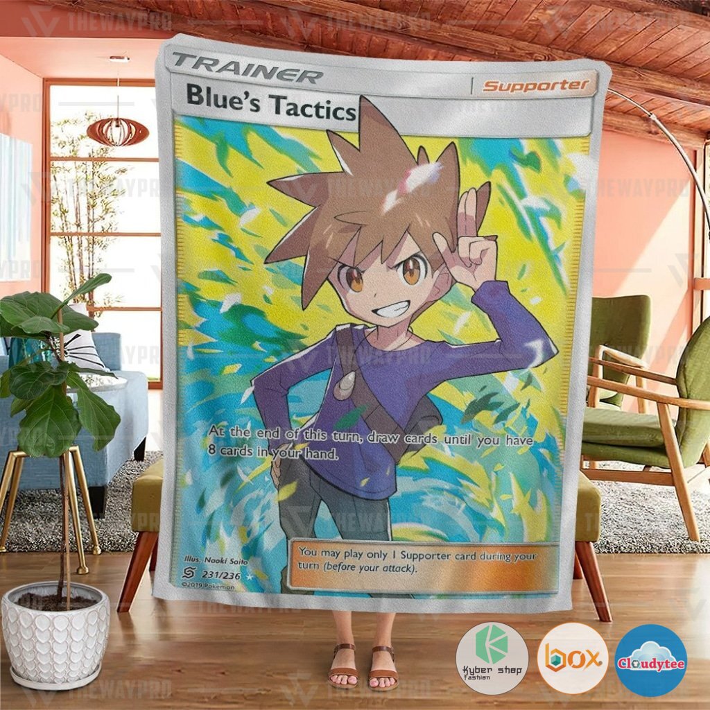 Pokemon Blue's Tactics Trainer Blanket 4 Pokemon Blues Tactics Trainer Blanket 1 2 3