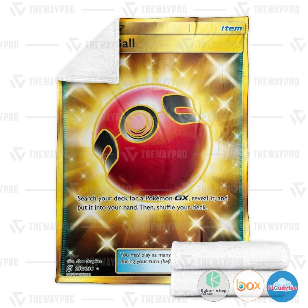 Pokemon Cherish Ball Trainer Blanket 3 Pokemon Cherish Ball Trainer Blanket 1 2