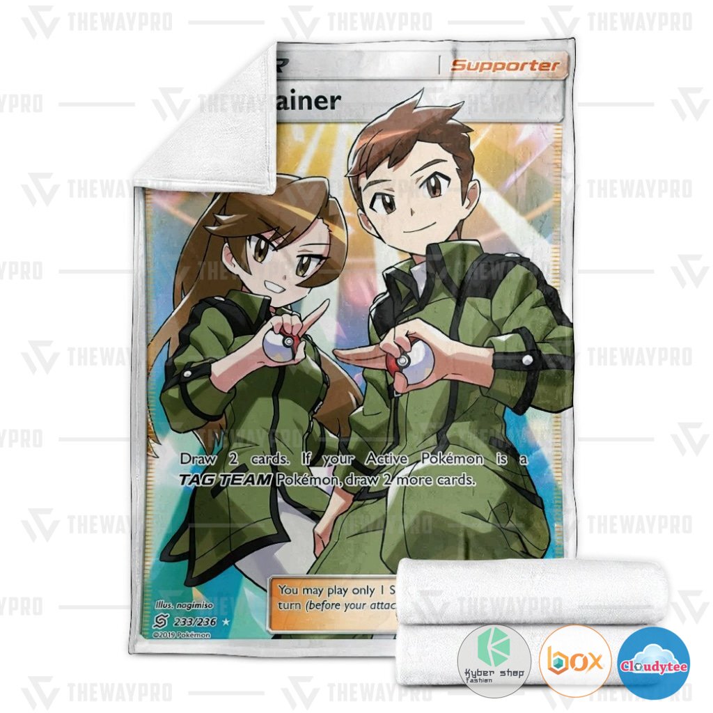 Pokemon Coach Trainer Blanket 3 Pokemon Coach Trainer Blanket 1 2
