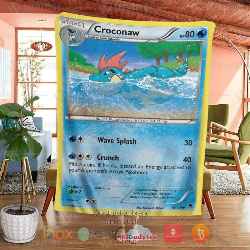 Pokemon Croconaw Phantom Forces Blanket