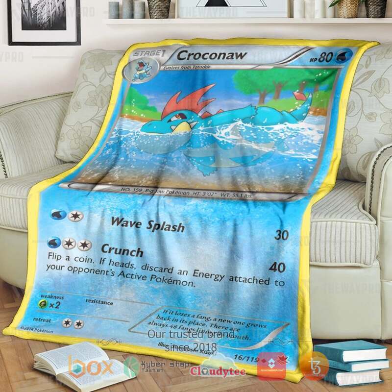 Pokemon Croconaw Phantom Forces Blanket 3 Pokemon Croconaw Phantom Forces Blanket 1 2