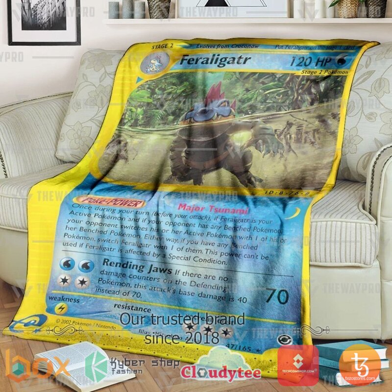Pokemon Feraligatr Expedition Blanket 6 Pokemon Feraligatr Expedition Blanket