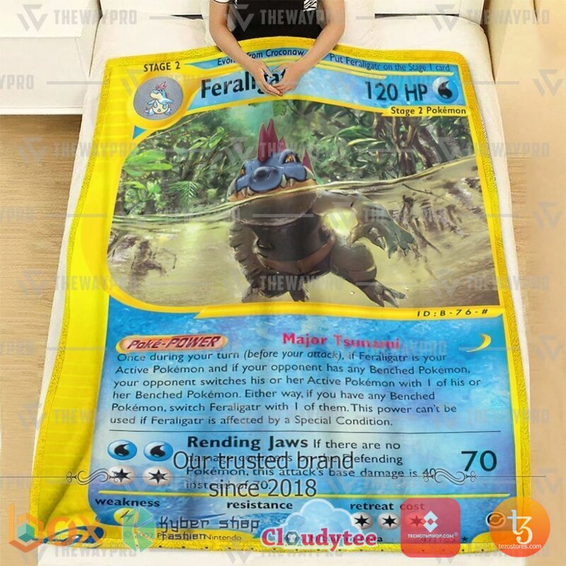 Pokemon Feraligatr Expedition Blanket 2 Pokemon Feraligatr Expedition Blanket 1