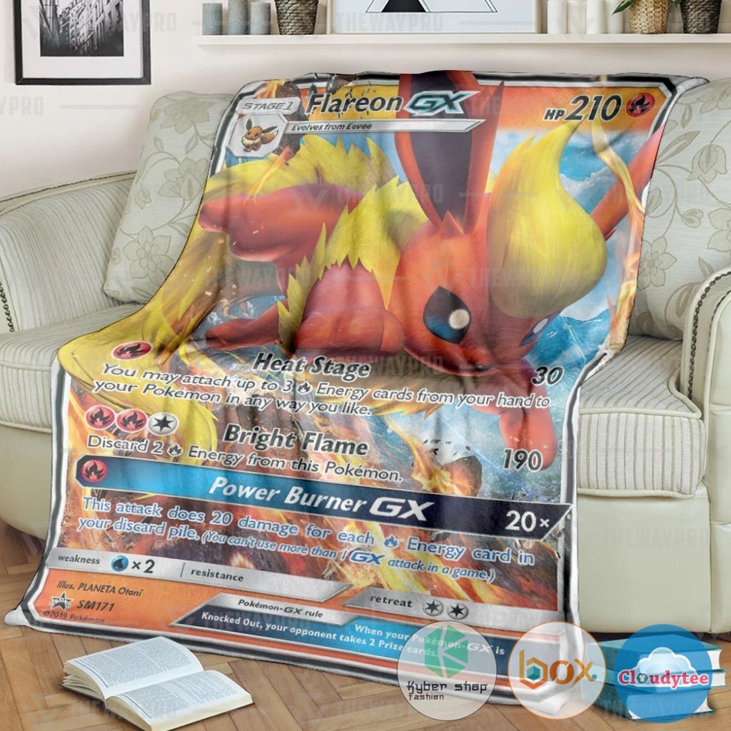 Pokemon Flareon GX Blanket