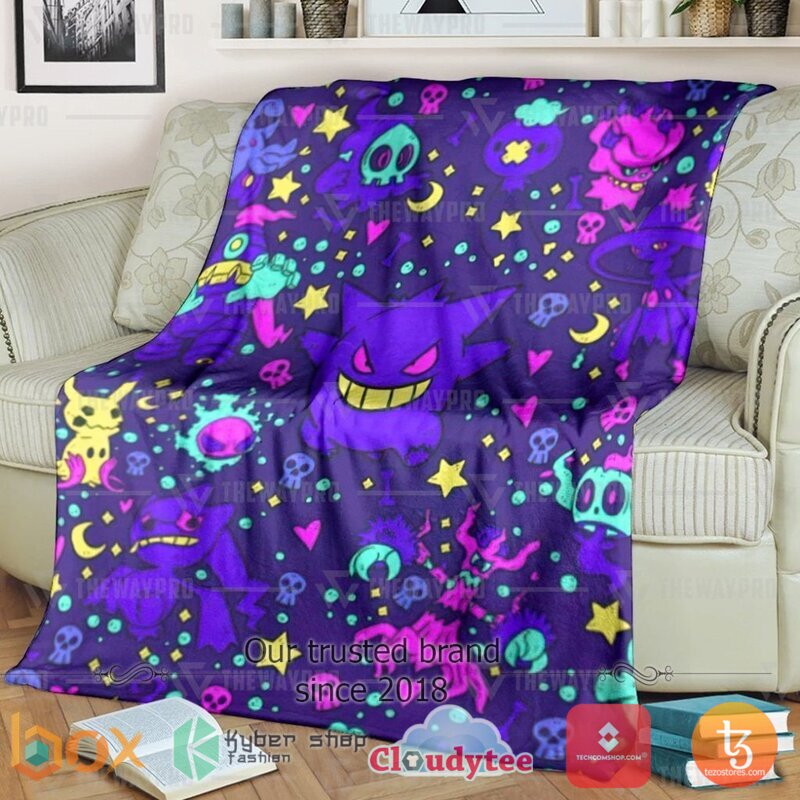 Pokemon Ghost Soft Blanket