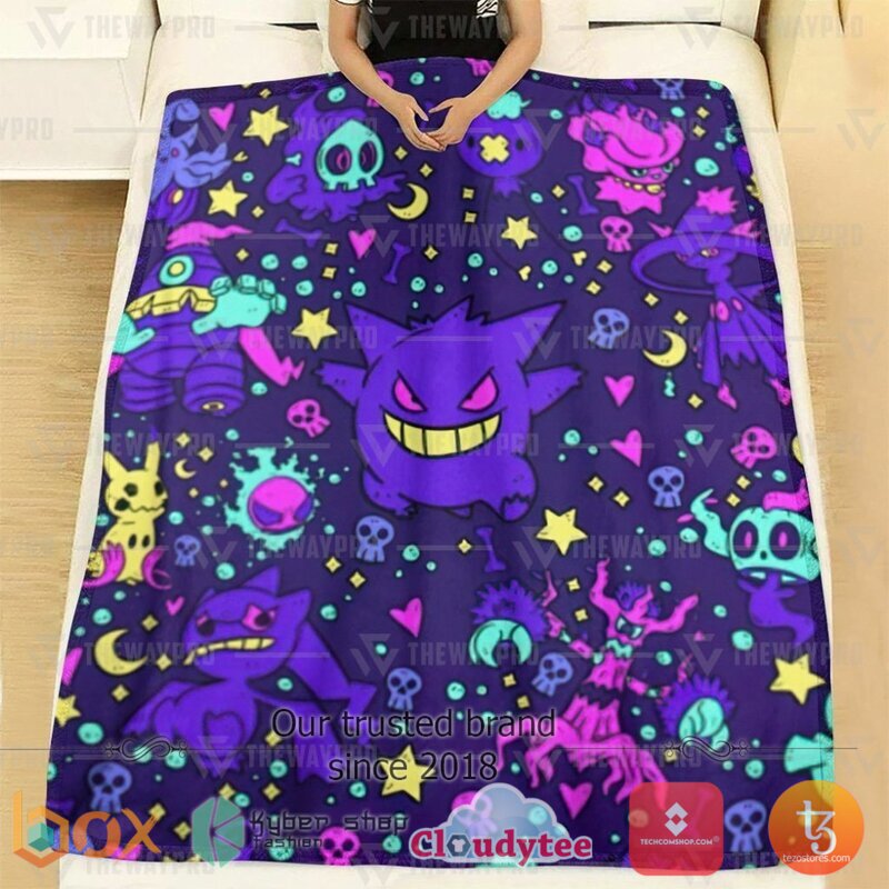 Pokemon Ghost Soft Blanket 2 Pokemon Ghost Soft Blanket 1
