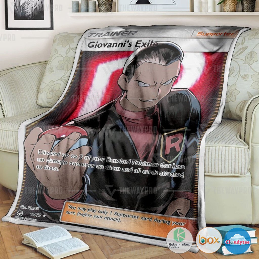 Pokemon Giovannis Exile Hidden Fates Blanket