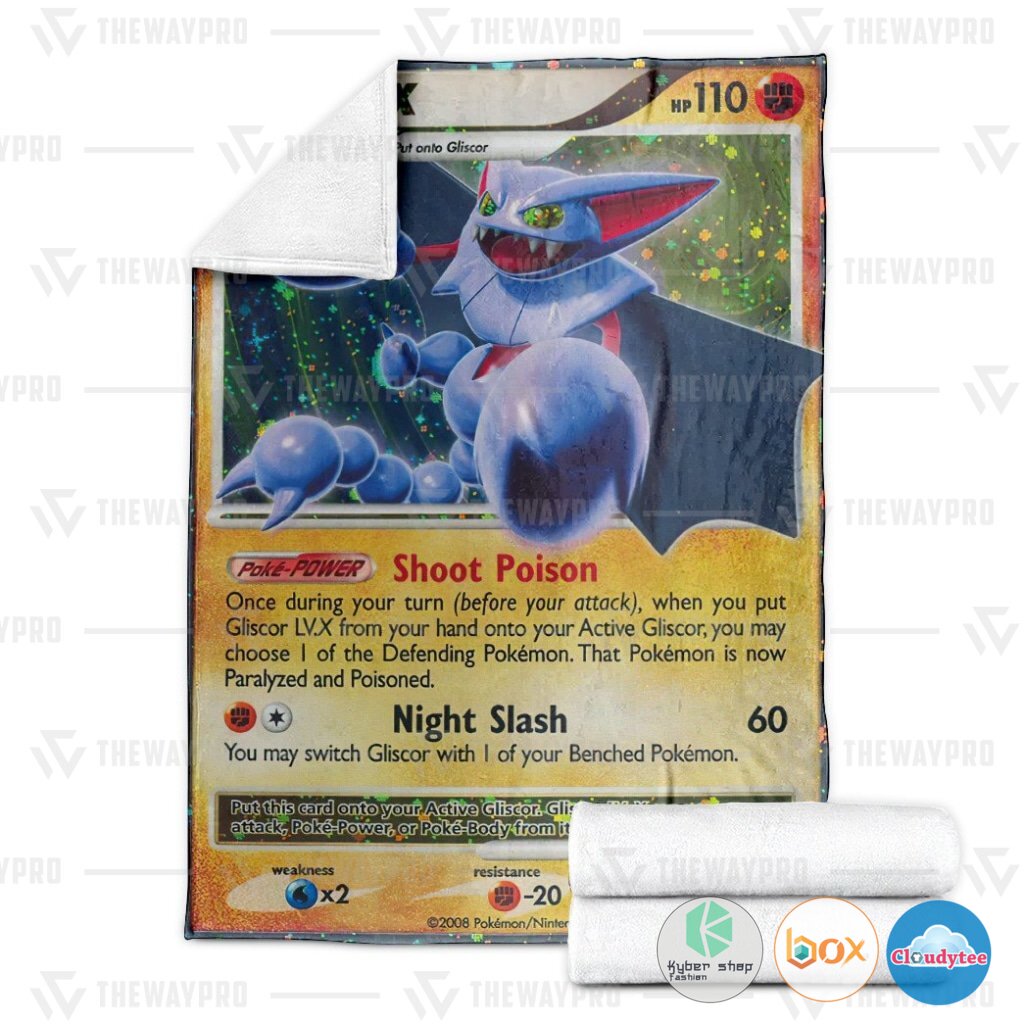 Pokemon Gliscor LV.X Legends Awakened Blanket 4 Pokemon Gliscor LV X Legends Awakened Blanket 1 2 3