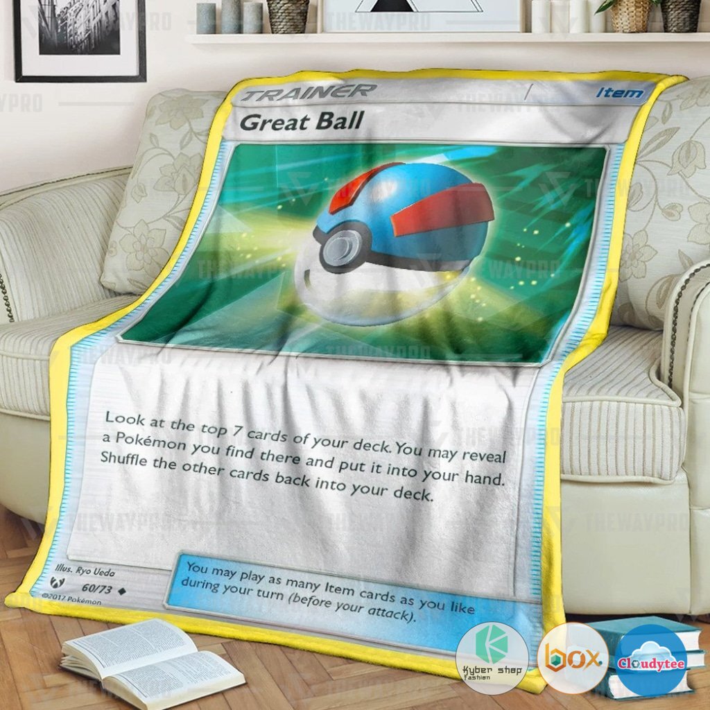 Pokemon Great Ball Trainer Blanket