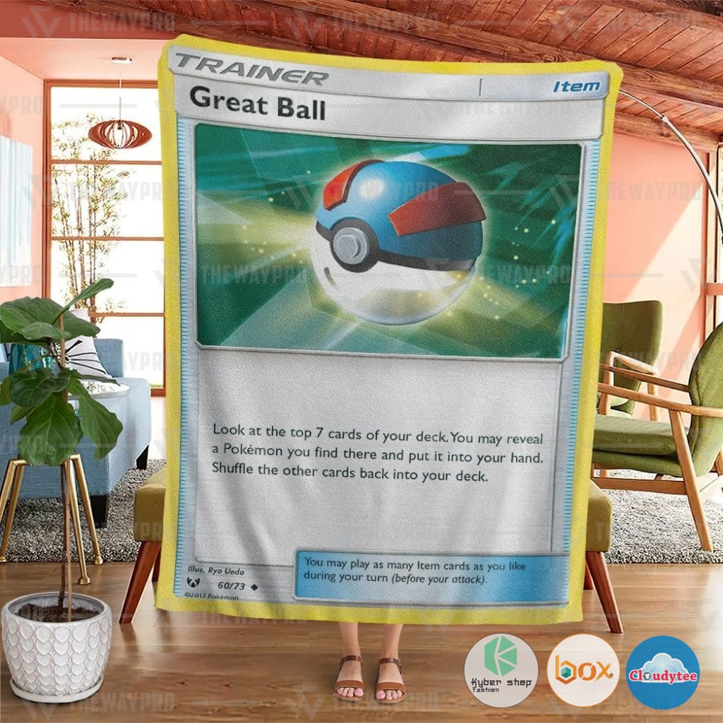 Pokemon Great Ball Trainer Blanket 4 Pokemon Great Ball Trainer Blanket 1 2 3