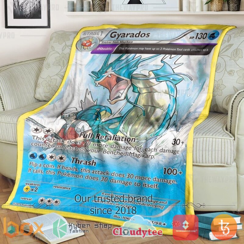 Pokemon Gyarados Ancient Origins Blanket
