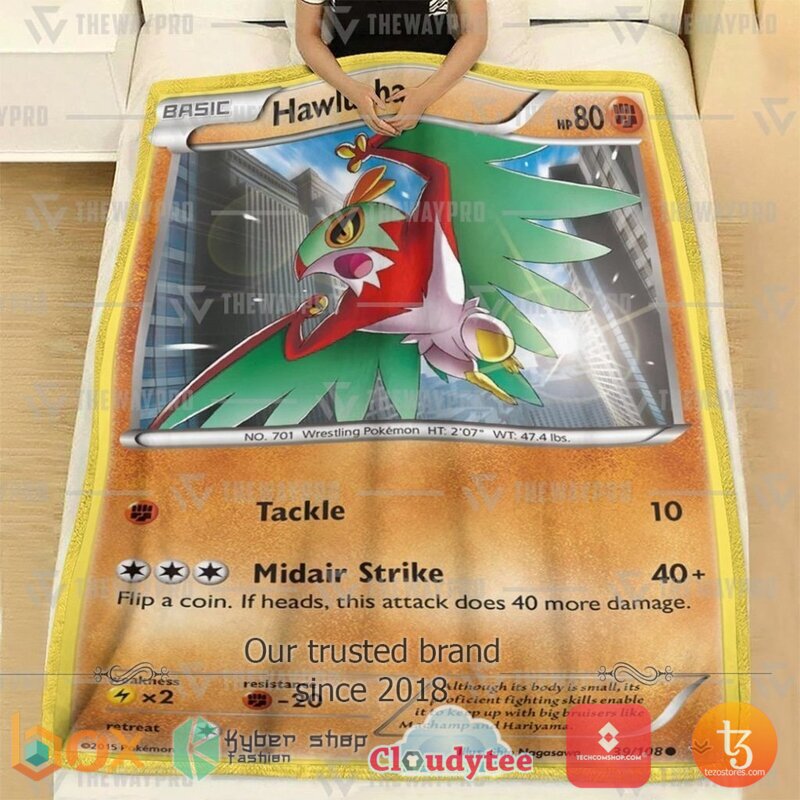 Pokemon Hawlucha Roaring Skies Blanket 2 Pokemon Hawlucha Roaring Skies Blanket 1