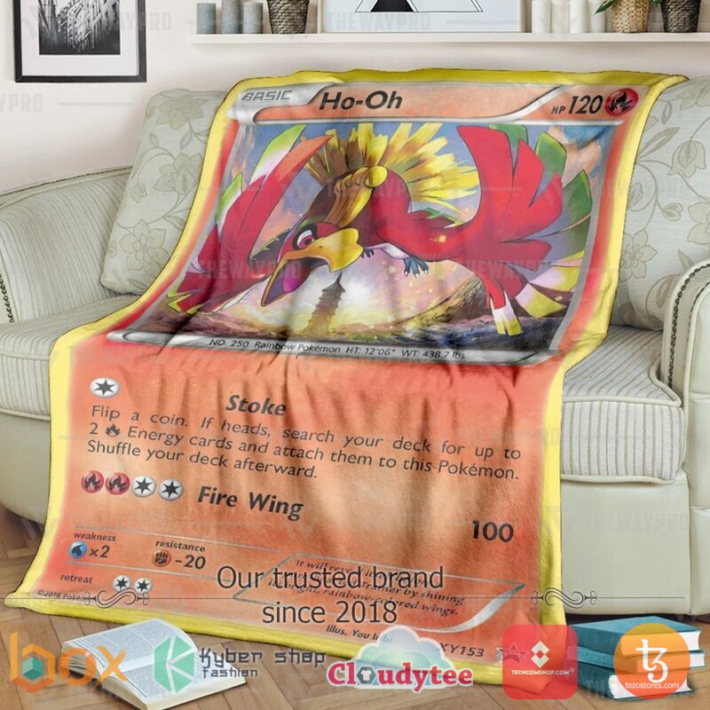 Pokemon Ho Oh XY Promos Blanket