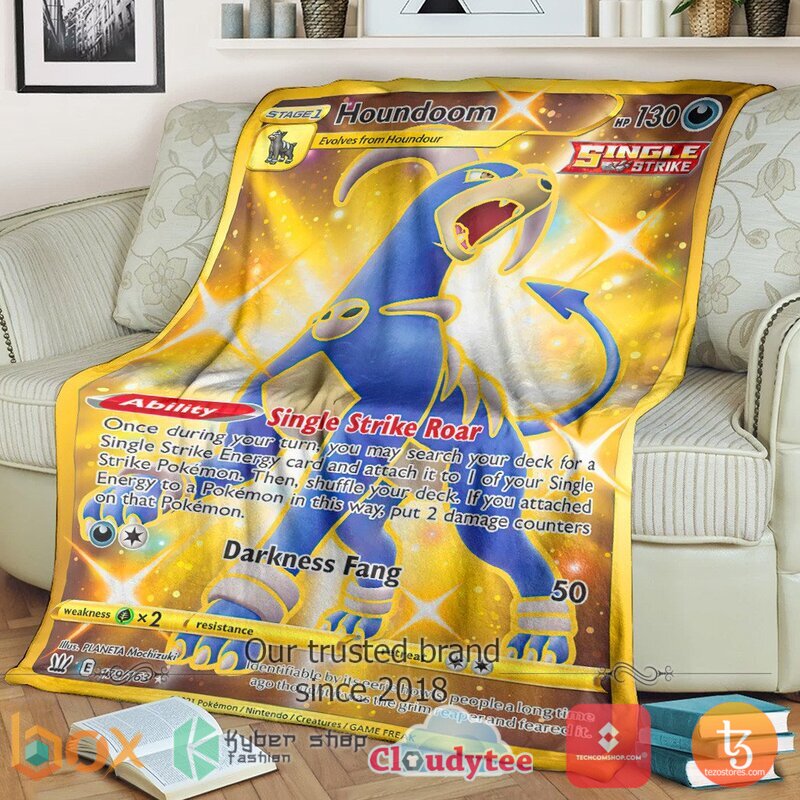 Pokemon Houndoom Battle Styles Blanket