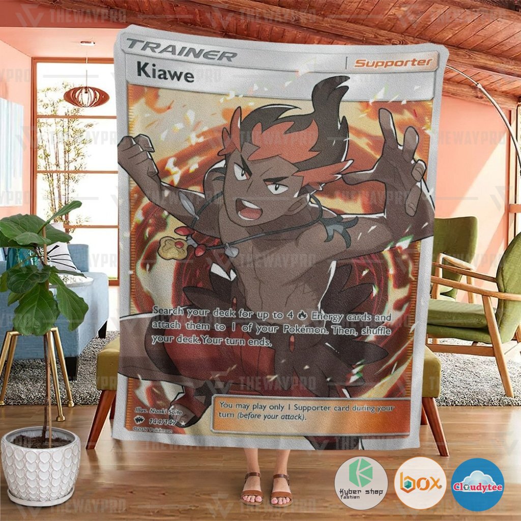 Pokemon Kiawe Trainer Blanket 4 Pokemon Kiawe Trainer Blanket 1 2 3