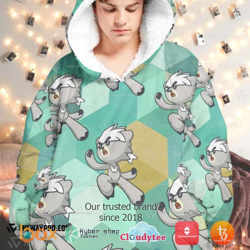 Pokemon Kubfu Fleece Hoodie Blanket