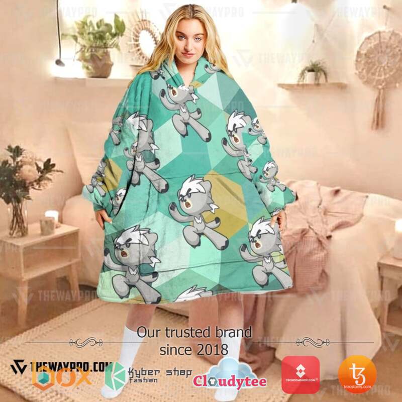 Pokemon Kubfu Fleece Hoodie Blanket 1