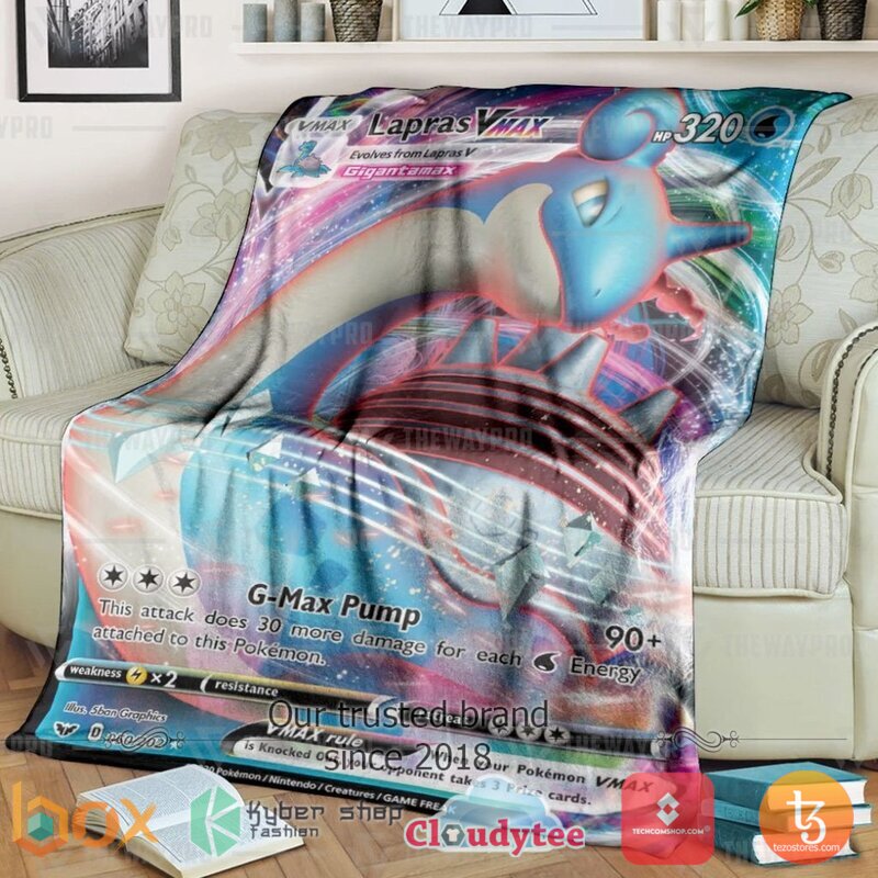 Pokemon Lapras VMax Blanket