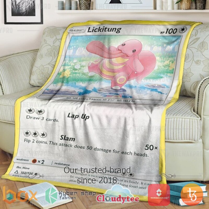Pokemon Lickitung Blanket