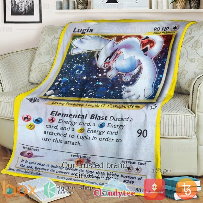 Pokemon Lugia Blanket