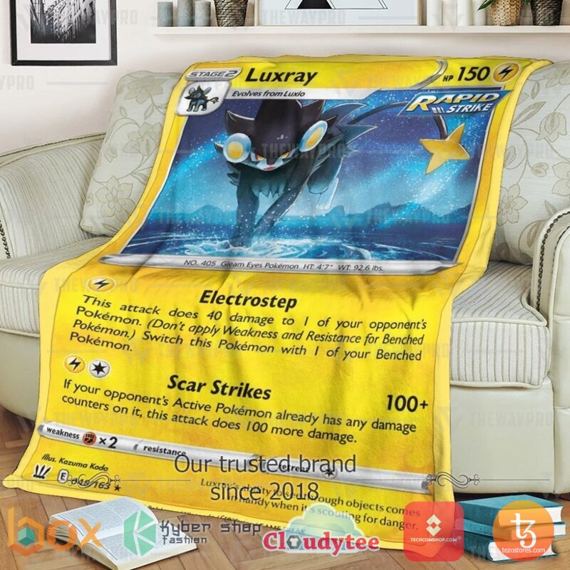 Pokemon Luxray Blanket