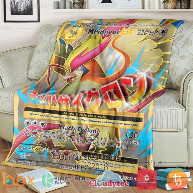 Pokemon M Pidgeot EX Evolutions Blanket