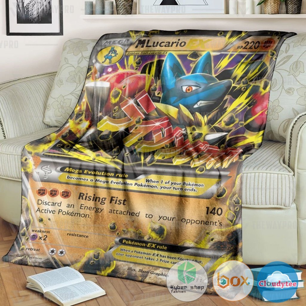 Pokemon M Lucario EX Blanket