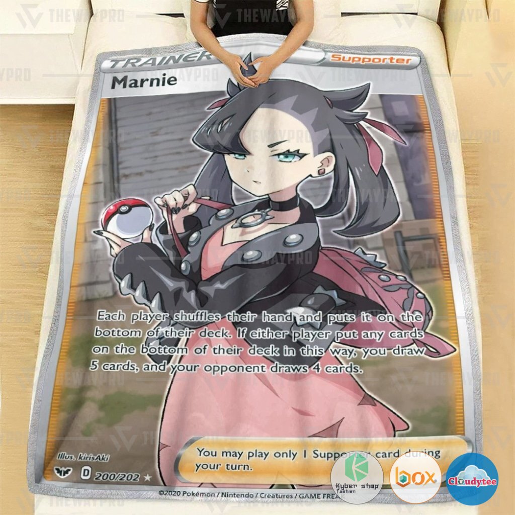 Pokemon Marnie Trainer Blanket 2 Pokemon Marnie Trainer Blanket 1