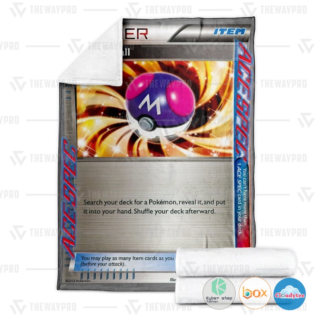 Pokemon Master Ball Trainer Blanket 3 Pokemon Master Ball Trainer Blanket 1 2