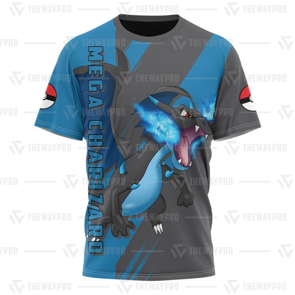 Pokemon Mega Charizard 3d shirt
