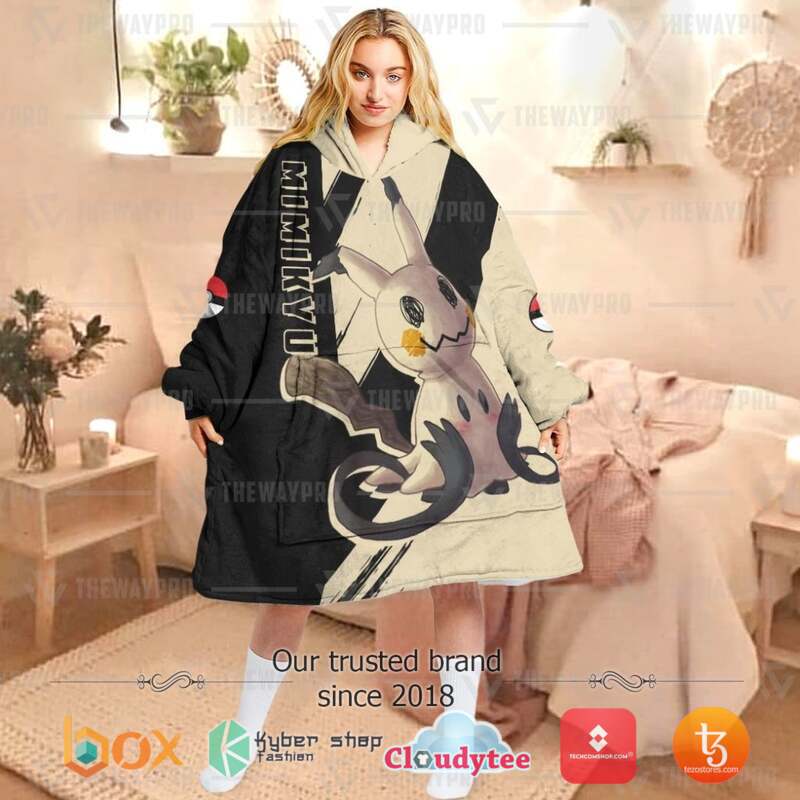Pokemon Mimikyu Fleece Hoodie Blanket