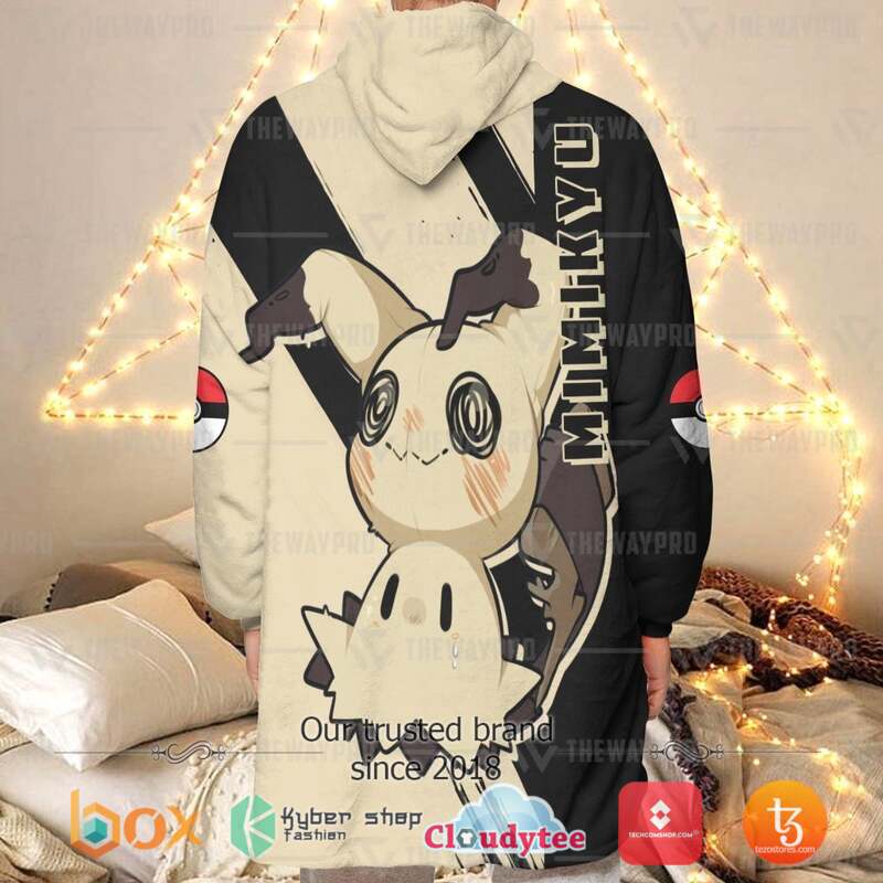 Pokemon Mimikyu Fleece Hoodie Blanket 1