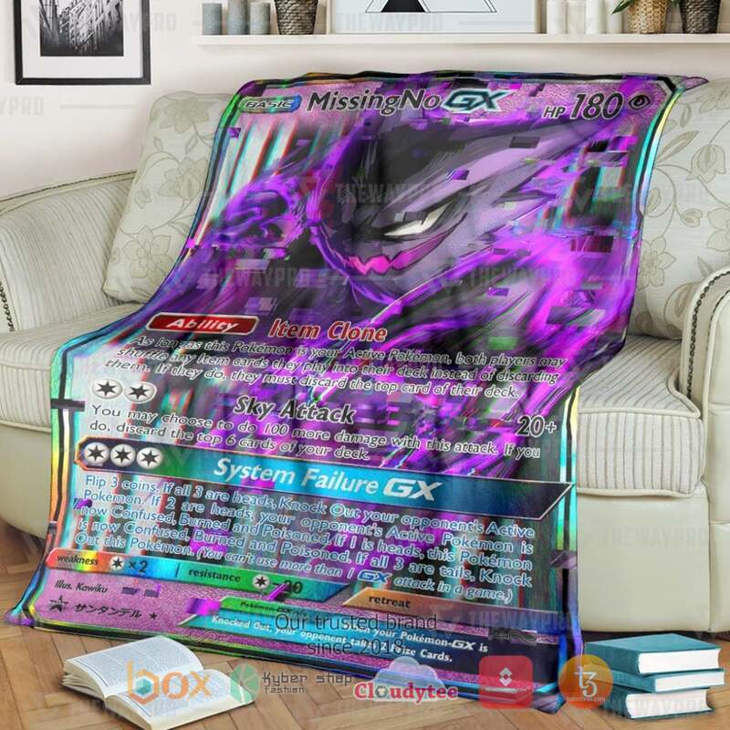 Pokemon Missing No Gengar Blanket