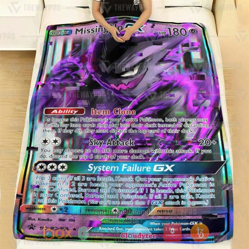 Pokemon Missing No Gengar Blanket 2 Pokemon Missing No Gengar Blanket 1