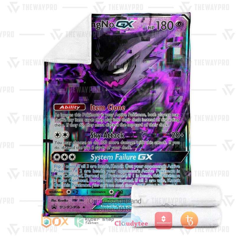 Pokemon Missing No Gengar Blanket 3 Pokemon Missing No Gengar Blanket 1 2