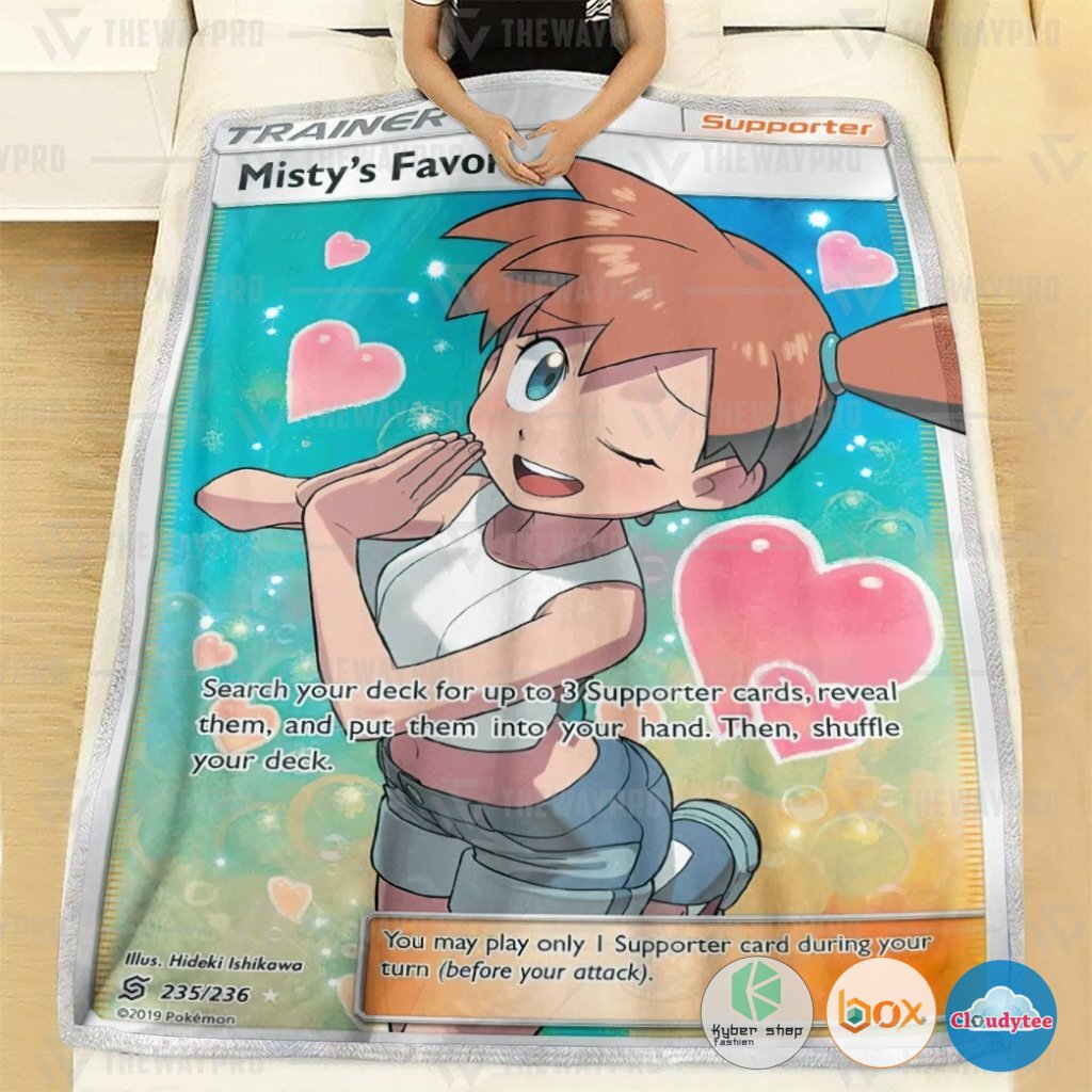 Pokemon Misty's Favor Trainer Blanket 2 Pokemon Mistys Favor Trainer Blanket 1