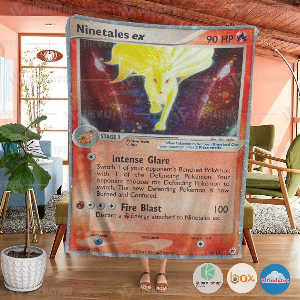 Pokemon Ninetales Ex Hidden Legends Blanket 2 Pokemon Ninetales Ex Hidden Legends Blanket 1