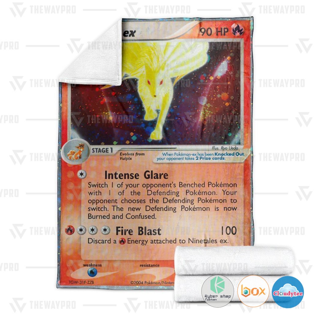 Pokemon Ninetales Ex Hidden Legends Blanket 4 Pokemon Ninetales Ex Hidden Legends Blanket 1 2 3