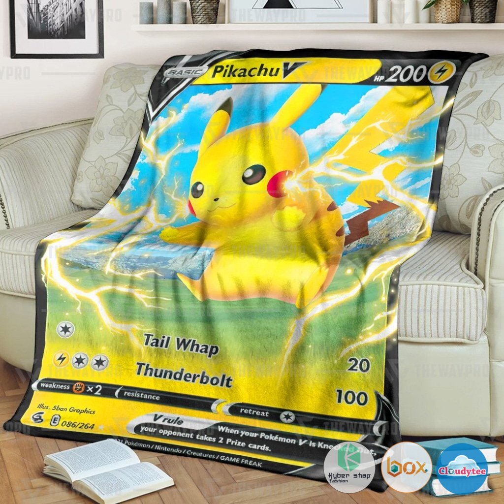 Pokemon Pikachu V Fusion Strikes Blanket