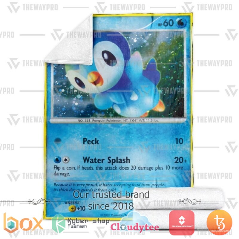 Pokemon Piplup Diamond & Pearl Promos Blanket 3 Pokemon Piplup Diamond Pearl Promos Blanket 1 2