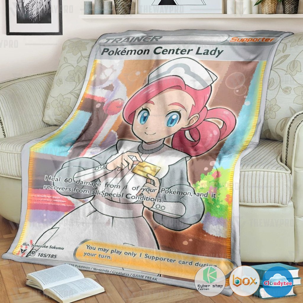 Pokemon Pokemon Center Lady Trainer Blanket