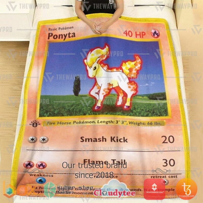 Pokemon Ponyta Blanket 2 Pokemon Ponyta Blanket 1