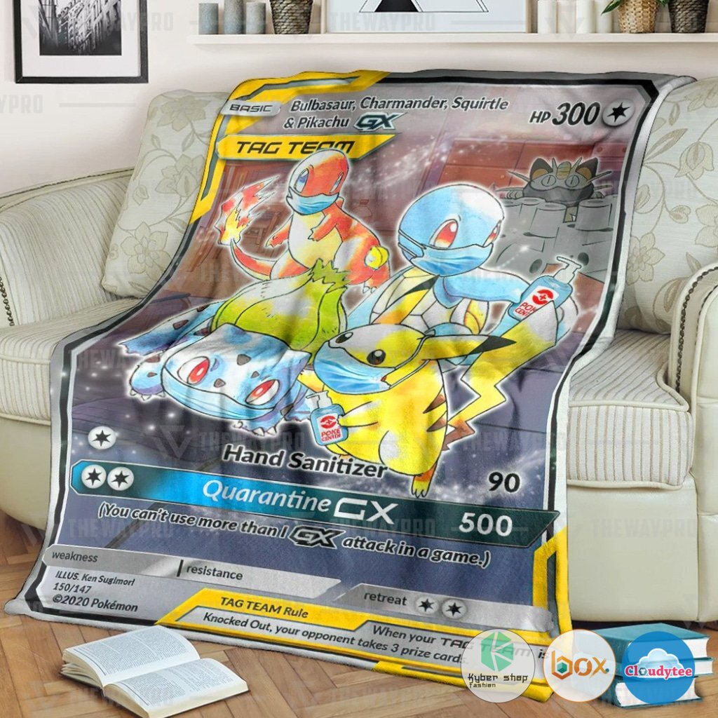 Pokemon Quarantine Tag Team GX Blanket