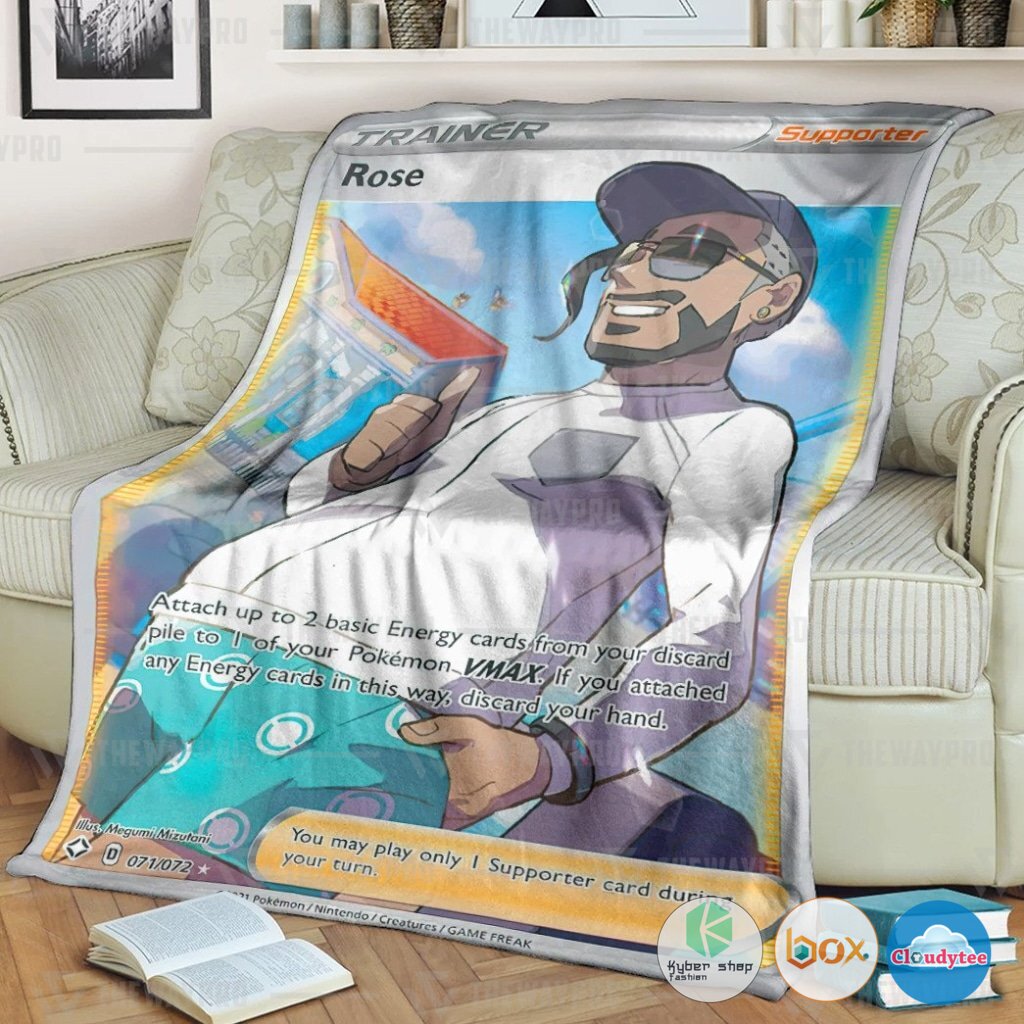 Pokemon Rose Shining Fates Trainer Blanket
