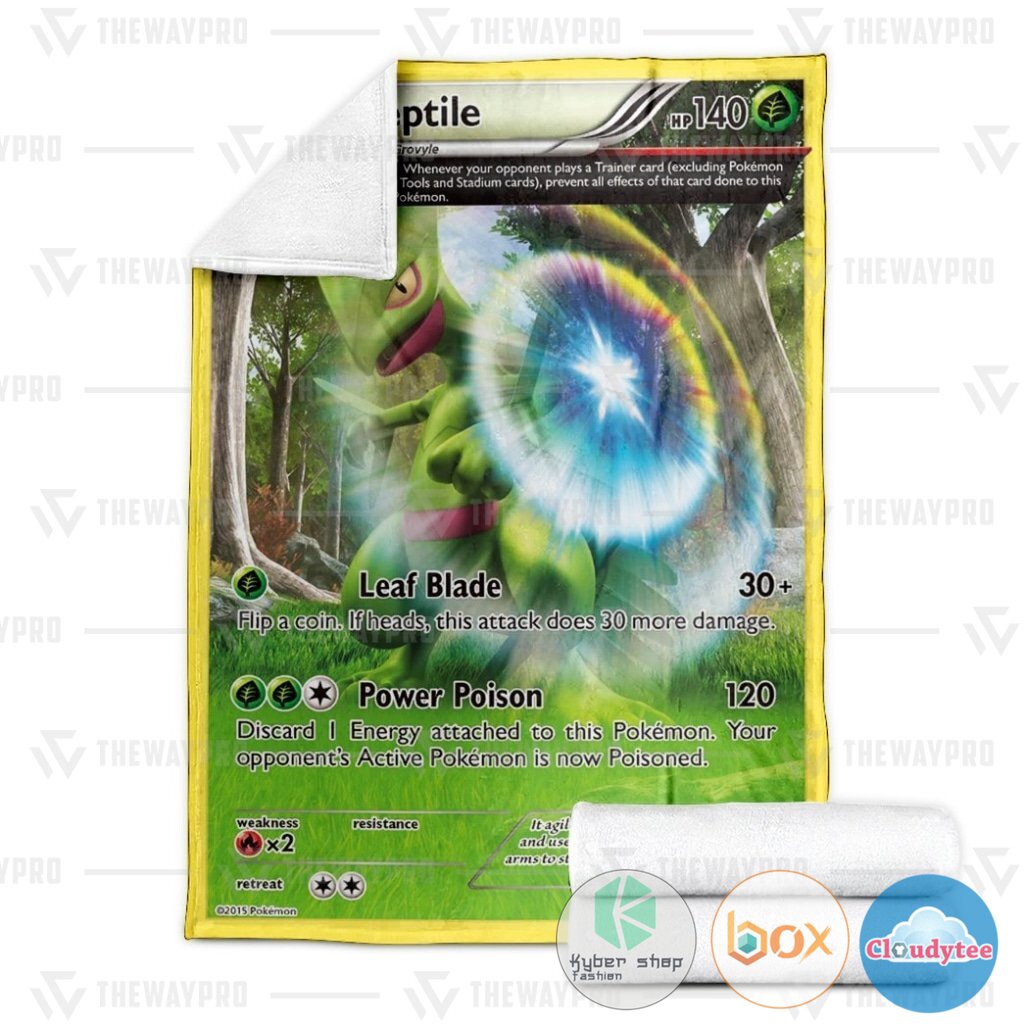 Pokemon Sceptile Primal Clash Blanket 3 Pokemon Sceptile Primal Clash Blanket 1 2