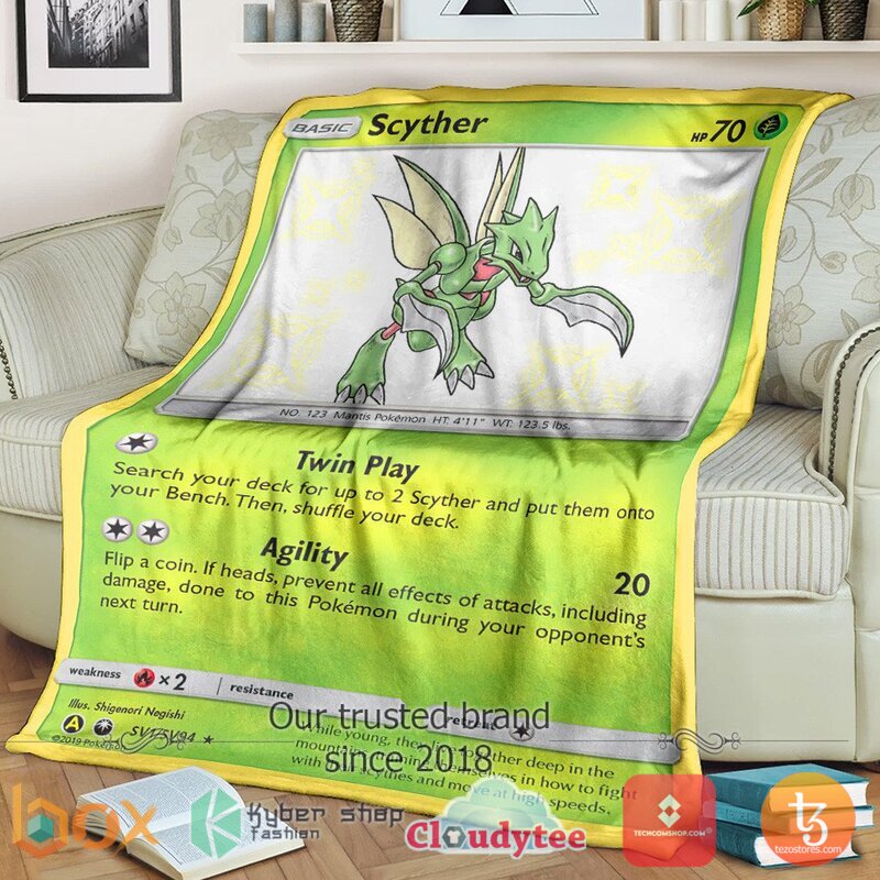 Pokemon Scyther Celestial Storm Blanket