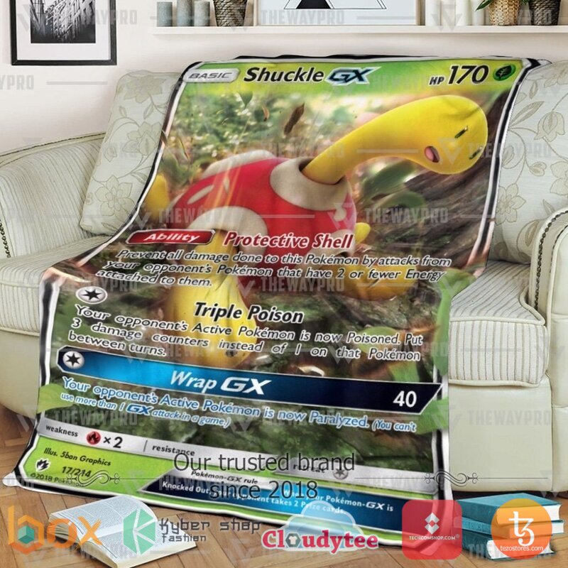 Pokemon Shuckle GX Lost Thunder Blanket