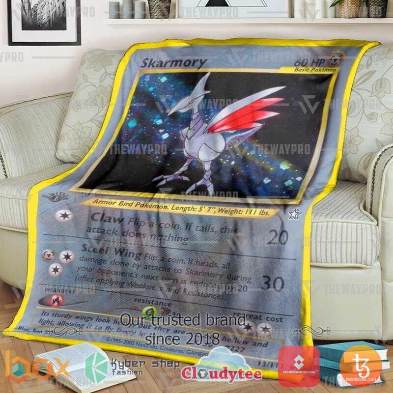 Pokemon Skarmory Neo Genesis Blanket