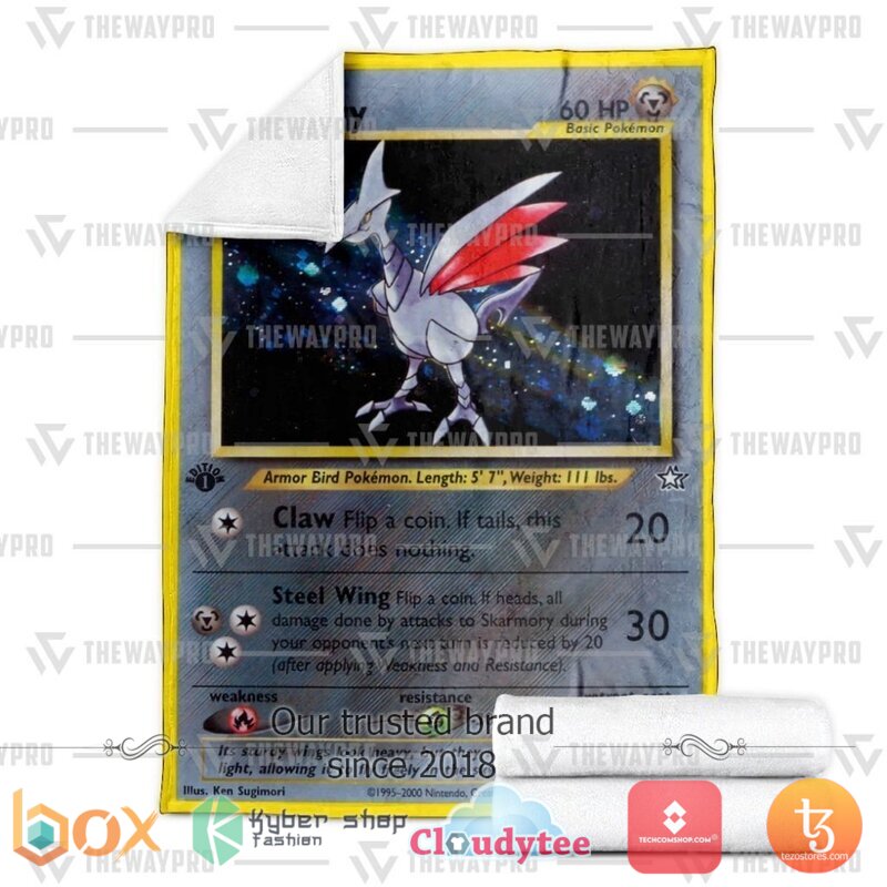 Pokemon Skarmory Neo Genesis Blanket 2 Pokemon Skarmory Neo Genesis Blanket 1